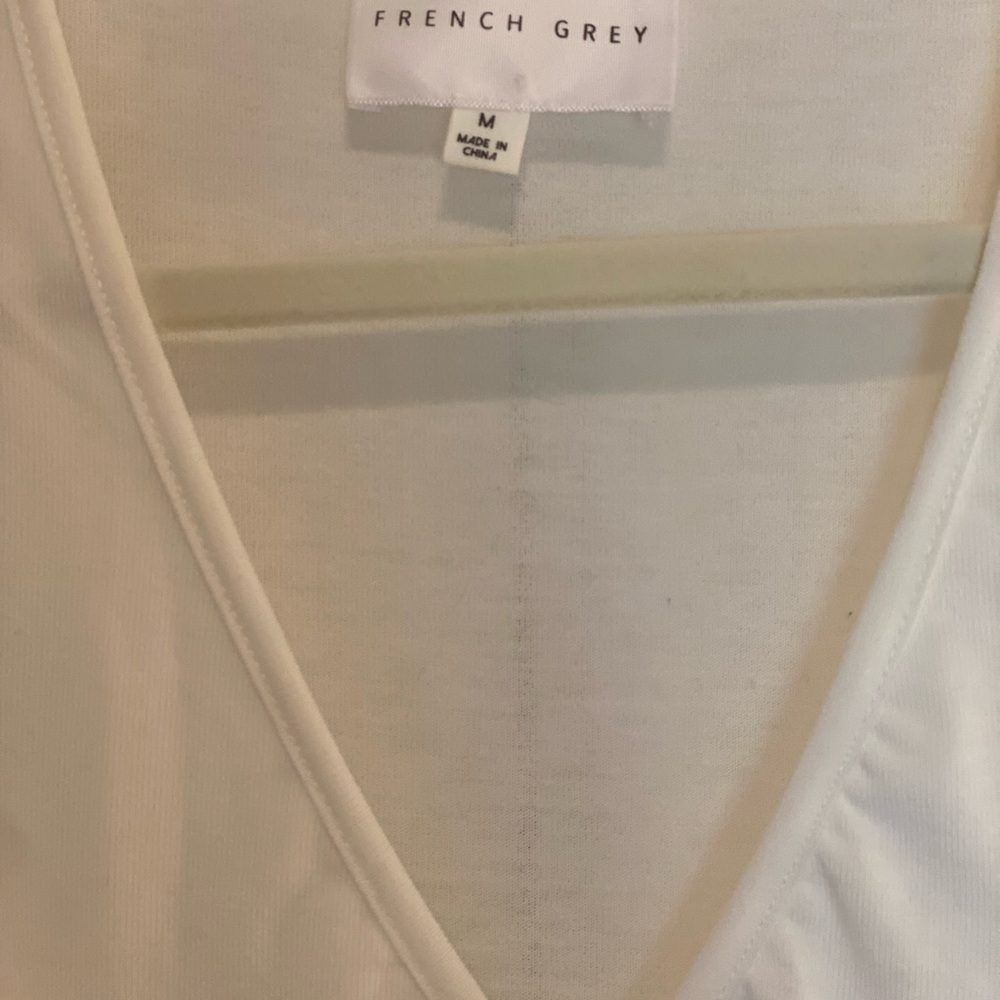 French Grey maternity maxi dress